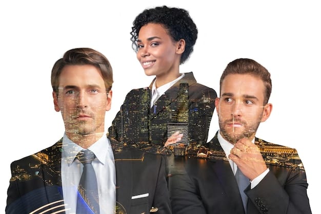 A collage showing different career paths for BA and BS graduates, including a journalist at a news desk (BA), a software engineer coding at a computer (BS), a teacher in a classroom (BA), and a scientist working in a lab (BS).