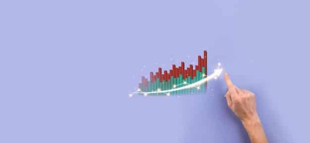 A graph showing the trend of investments in Qualified Opportunity Zones over the past few years, with projections into 2025, highlighting the sectors with the most significant growth and potential.