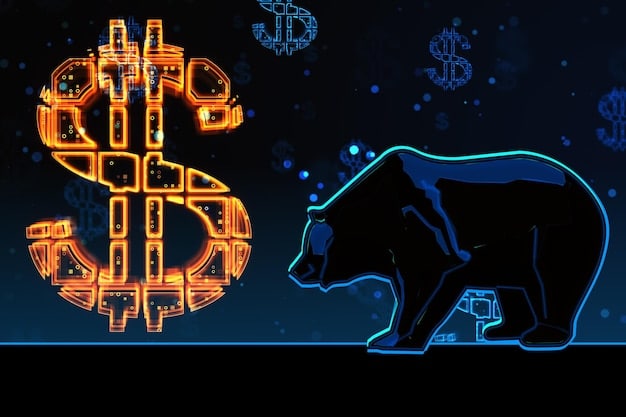 A digital illustration of a regulatory shield protecting a stock market from turbulent trading activities, symbolizing market stability through regulation.