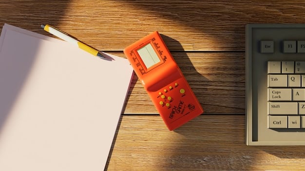 A close-up of a calculator with a retirement savings calculation on the display, highlighting the impact of employer matching contributions. The scene includes a pen and notepad with handwritten notes about contribution percentages.