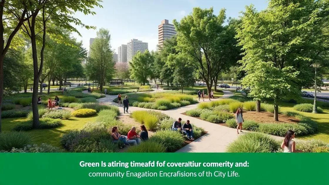 Key benefits of green infrastructure for urban areas
