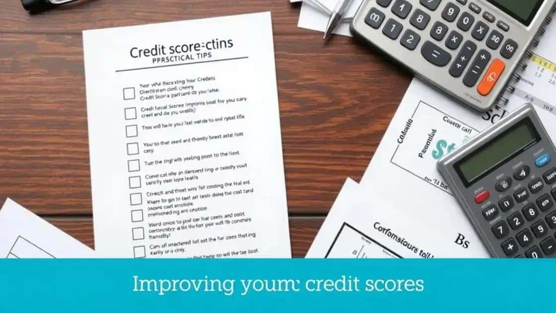 Practical tips for improving your credit score