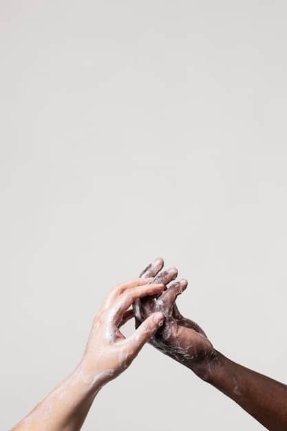 An image of hands reaching out to each other, symbolizing community support and assistance.