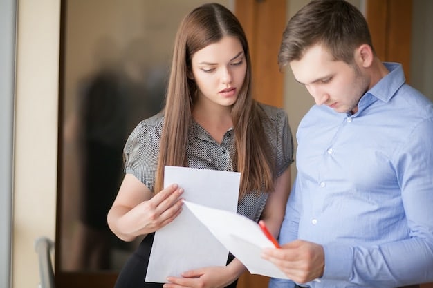 A tenant receiving a formal notice, looking concerned and confused, while holding their lease agreement.