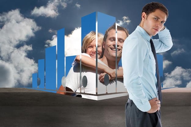A split image showing two scenarios: on one side, a family happily moving into a new house, and on the other side, a 