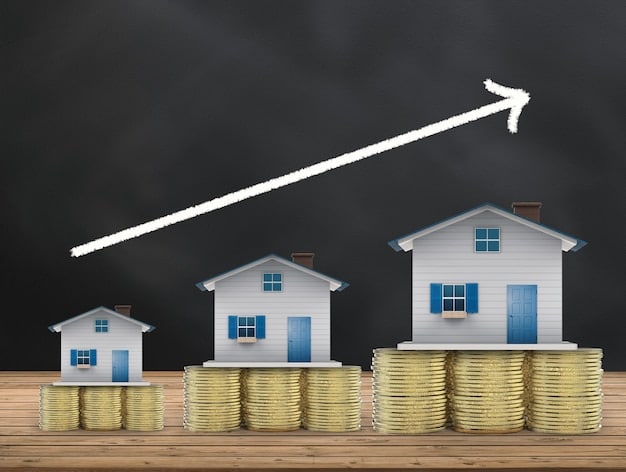 A graph showing the widening gap between median income and average rent/mortgage costs in major US cities over the past 20 years. Overlay the graph with text highlighting the increasing unaffordability of housing.