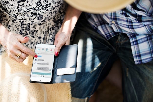 A smartphone displaying a user-friendly mobile app interface for a community resource directory. The app features categories like 