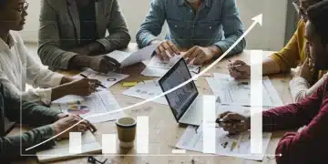 Diverse community leaders collaborating on economic growth strategies for 2025.