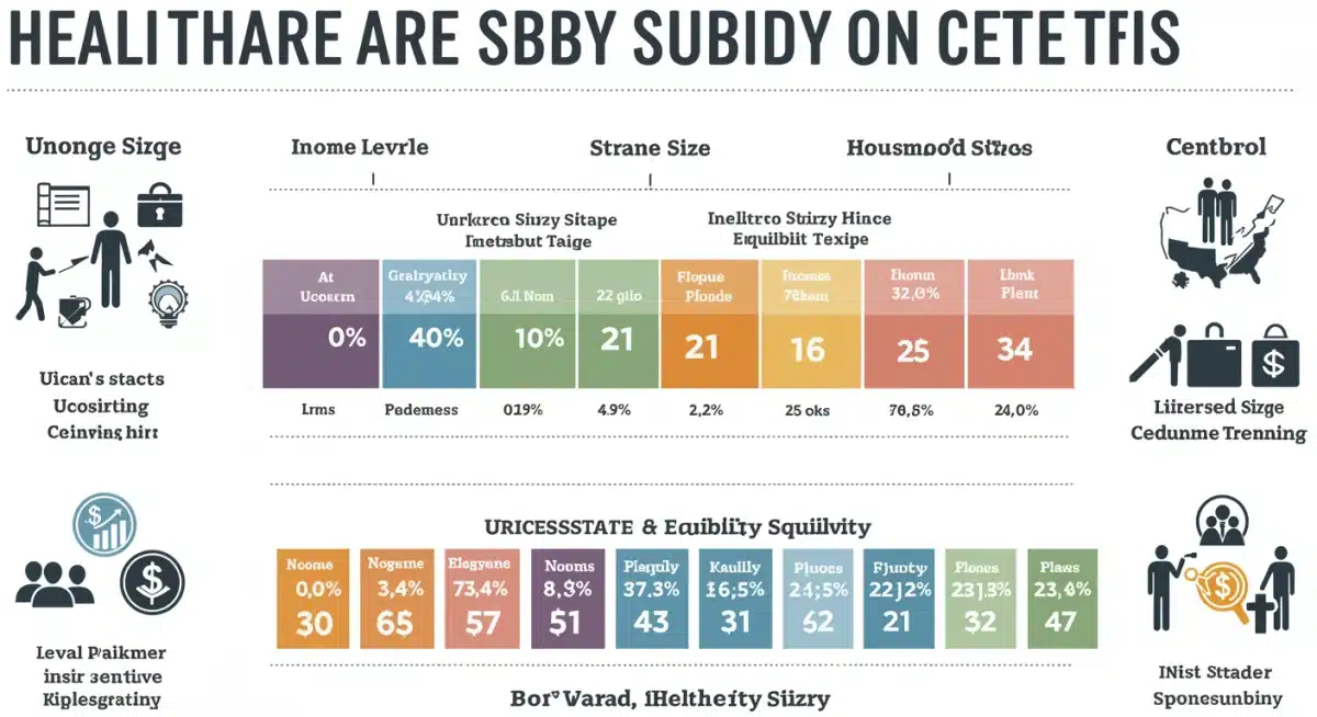 Infographic showing eligibility criteria for 2025 healthcare subsidies