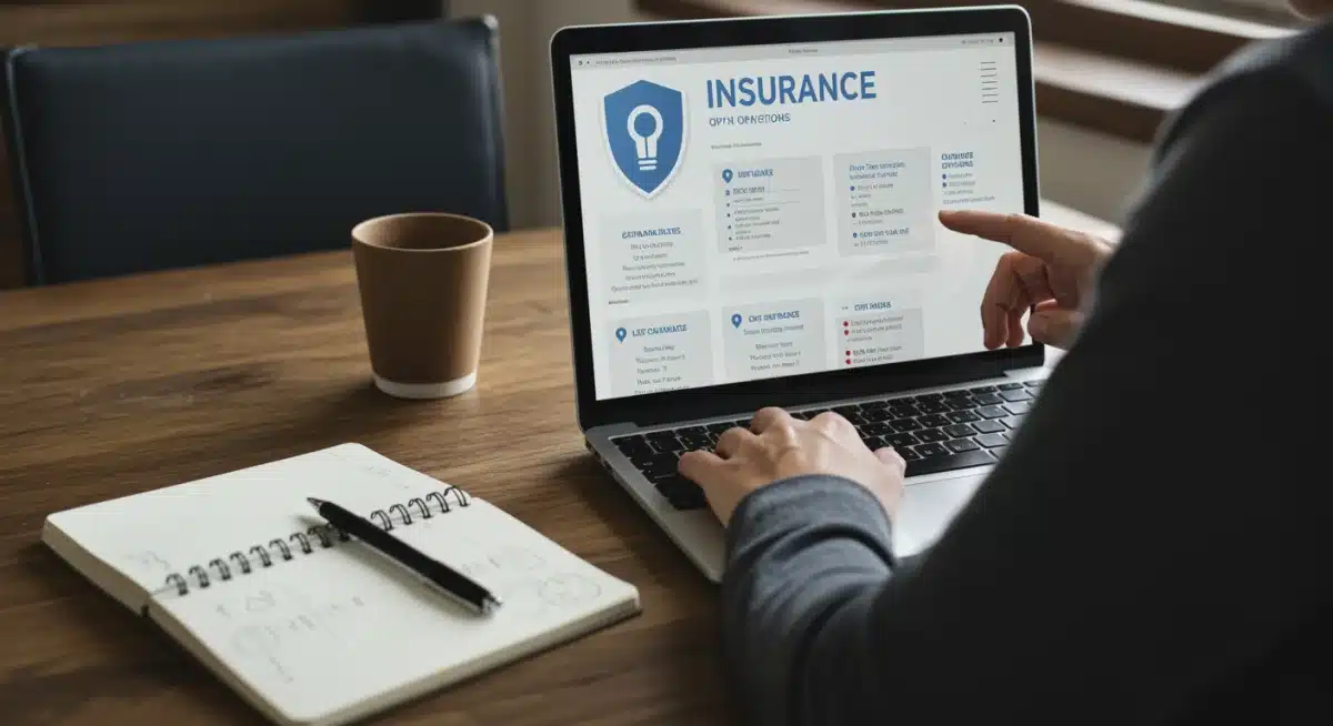 Person researching mental health insurance plans on a laptop.