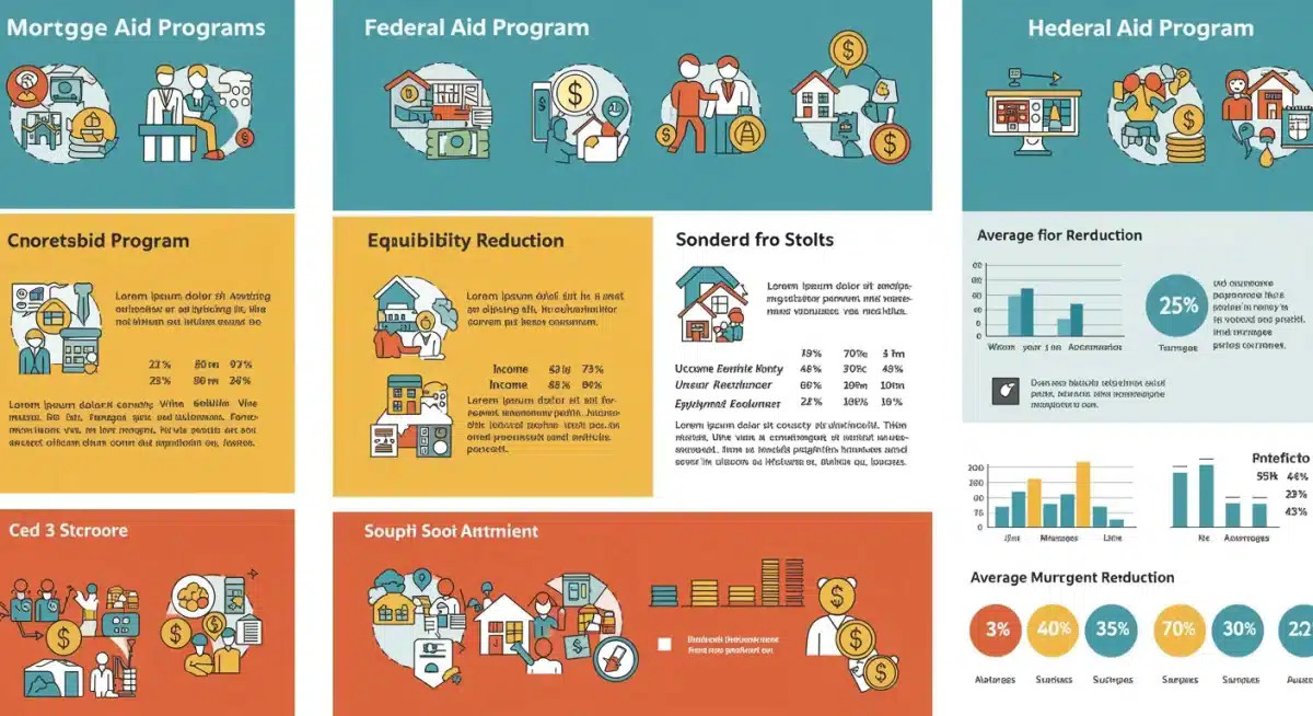 Infographic detailing federal mortgage assistance programs