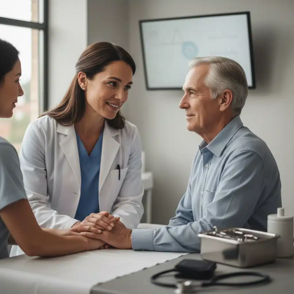 Healthcare professional providing personalized care to a patient in a community health clinic.