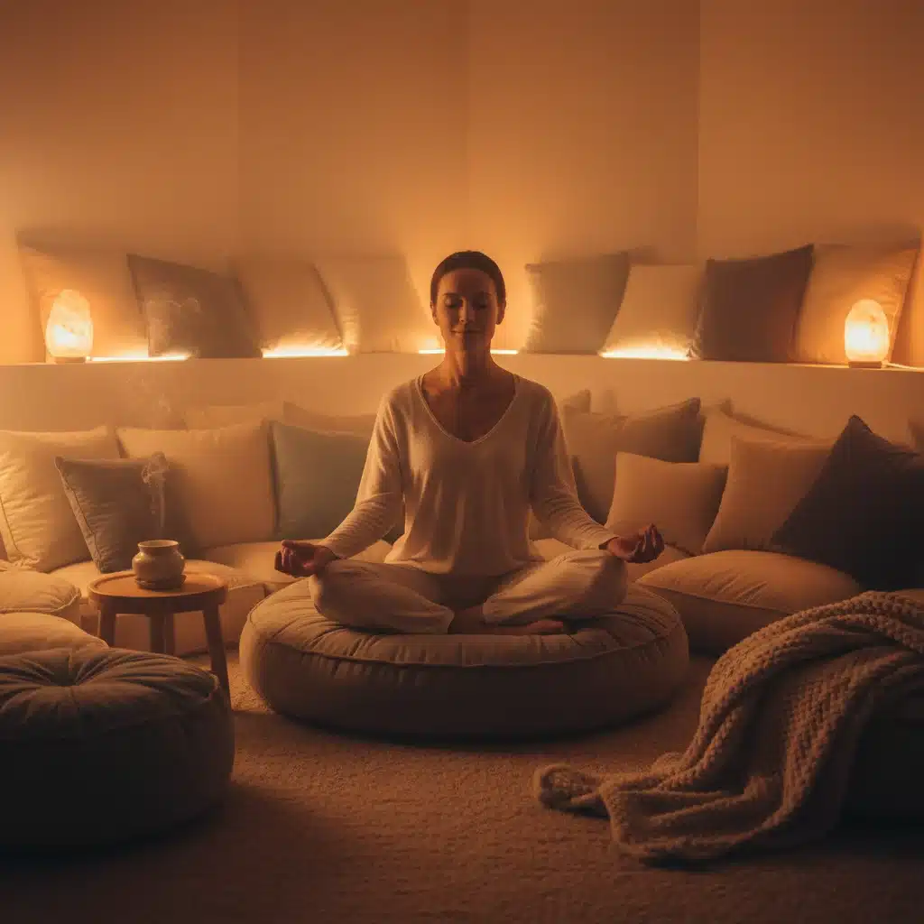 Person meditating calmly to improve sleep quality and mental relaxation.