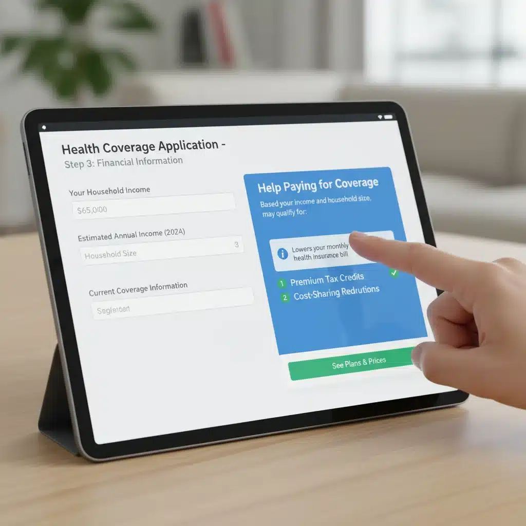 Applying for health insurance premium tax credits
