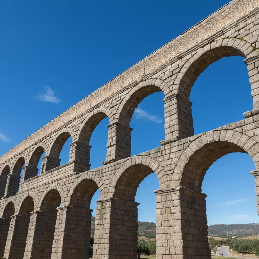 Acueducto romano, símbolo de la ingeniería y el patrimonio histórico de España.