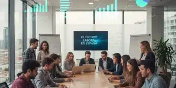 Jóvenes en formación profesional discutiendo el impacto del SMI 2026 en sus contratos
