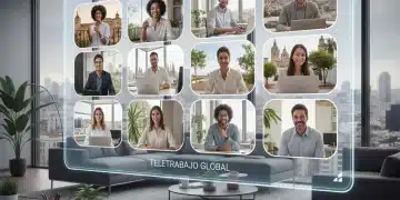 Teletrabajo en España 2026: Derechos, Obligaciones y Actualizaciones Legislativas Clave Profesionales teletrabajando en España, simbolizando la evolución del trabajo remoto en 2026